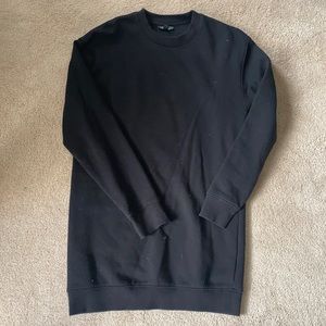 Black Sweatshirt Dress